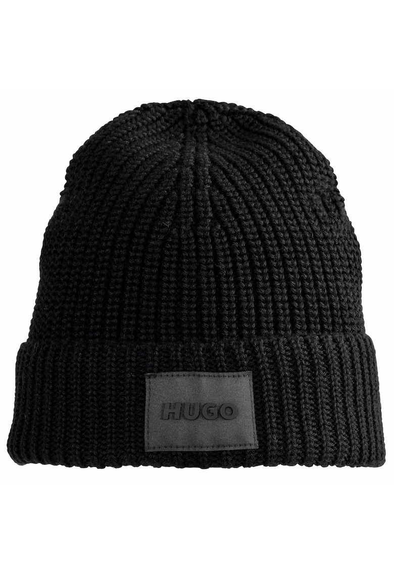 Set de caciula tricotata din amestec de lana si fular - 2 piese