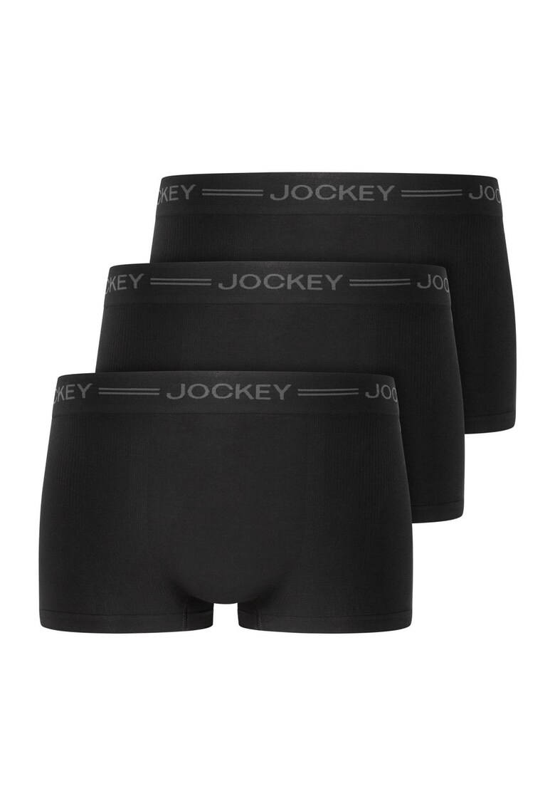 Set de boxeri fara cusaturi - 3 perechi - Negru