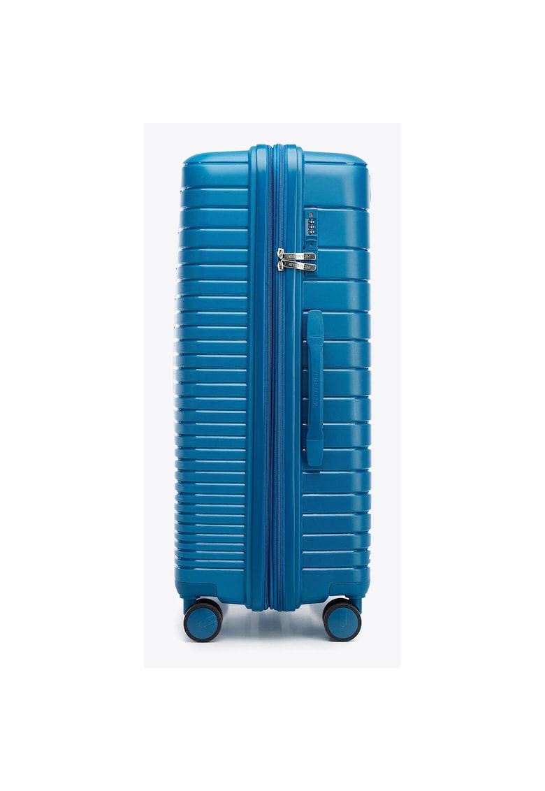 Wittchen Troler mare polipropilen - extensibil 4cm - capacitate 91-104 litri - albastru