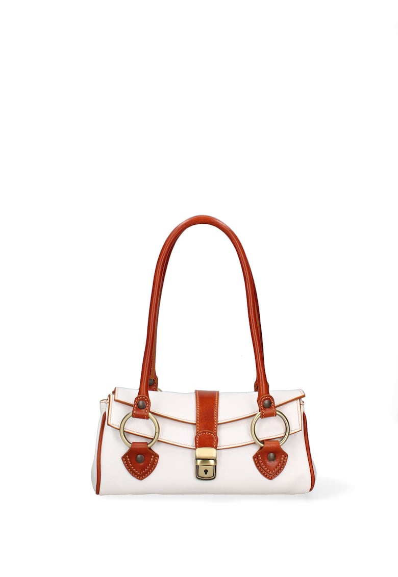 Geanta de piele cu bareta de umar