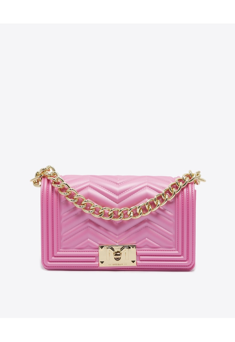 Geanta crossbody Erisia Elite - Auriu/Roz inchis
