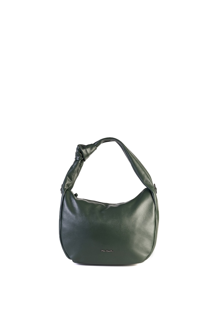 Geanta de piele cu bareta de umar Selene - Verde inchis
