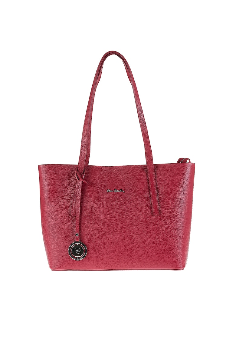 Geanta tote de piele Elowen Lux - Rosu
