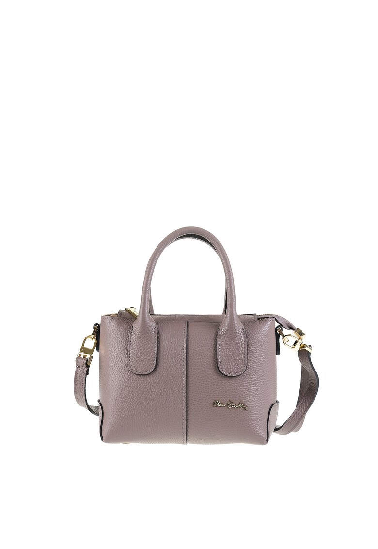 Geanta crossbody de piele Floriana - Maro taupe