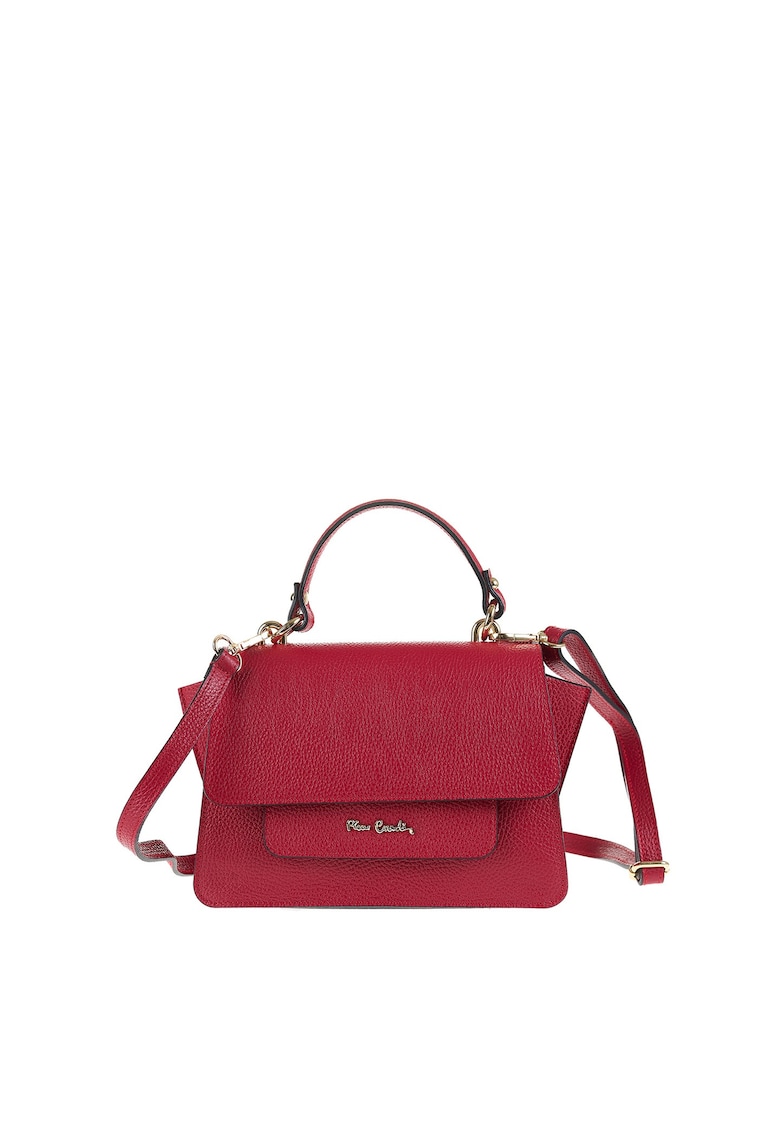 Geanta crossbody de piele Elora Nova - Rosu