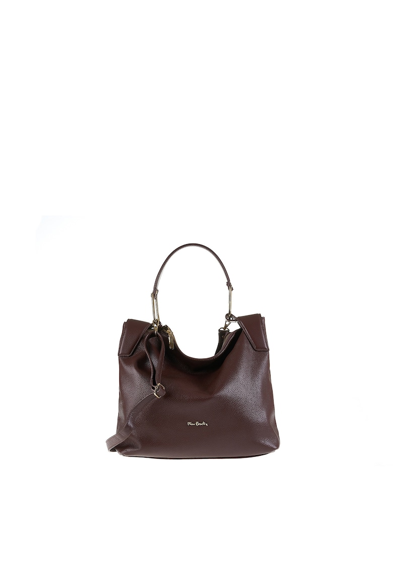 Geanta din piele cu bareta ajustabila de umar Lyra