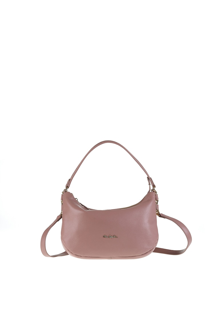 Geanta crossbody de piele Edera - Roz inchis