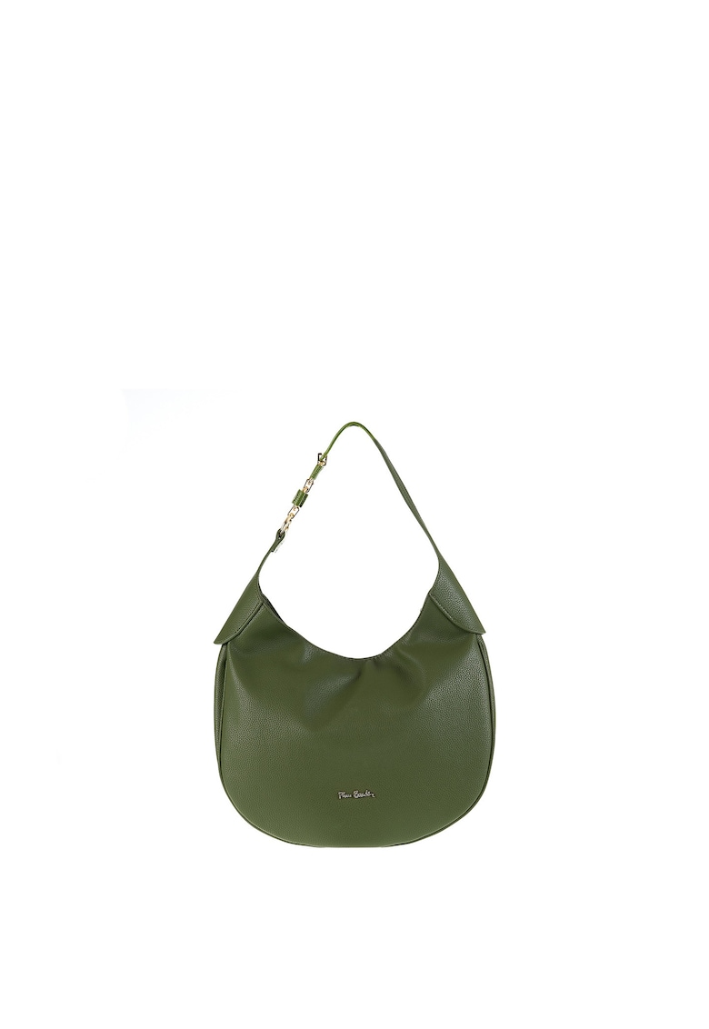 Geanta de mana cu maner si logo metalic discret