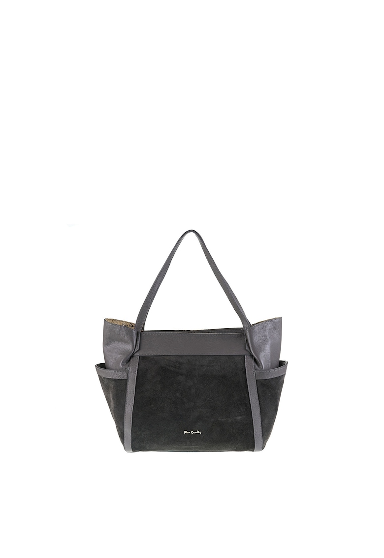 Geanta din piele si piele intoarsa cu maner Sereia