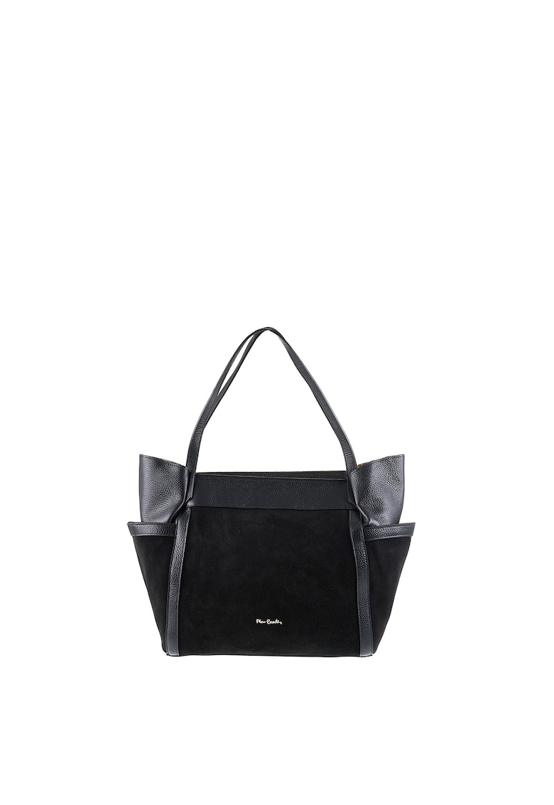 Geanta din piele si piele intoarsa cu maner Sereia