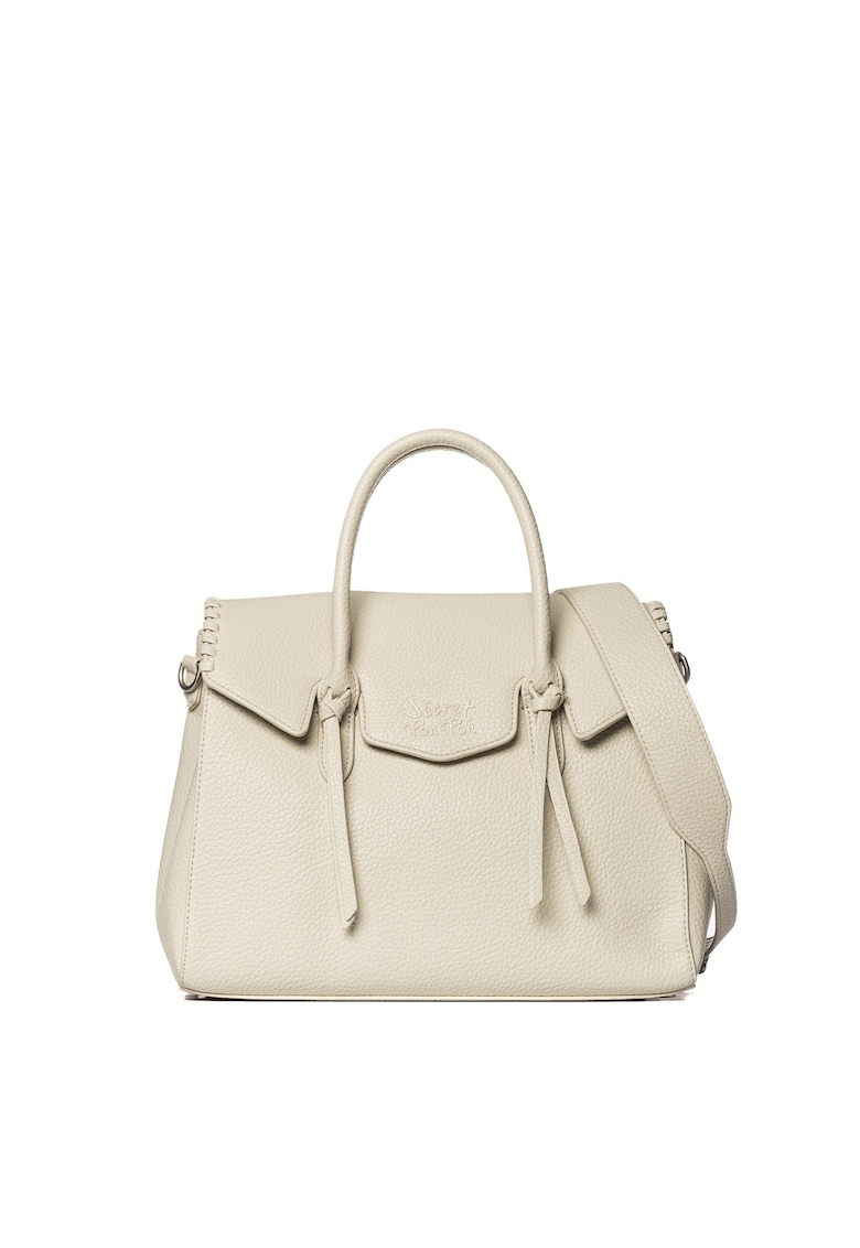 SECRET PON PON. - Geanta din piele ecologica cu maner Silvana