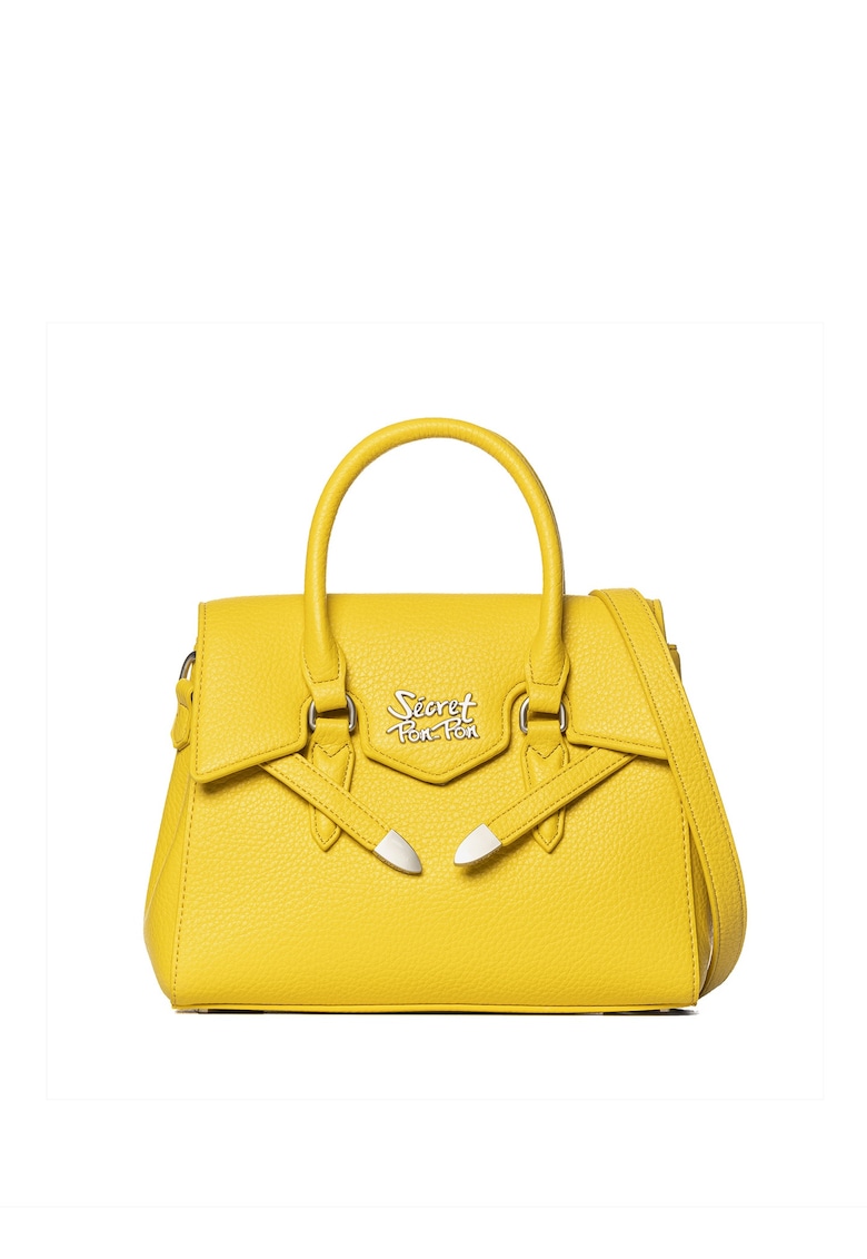 SECRET PON PON. - Geanta tote din piele ecologica