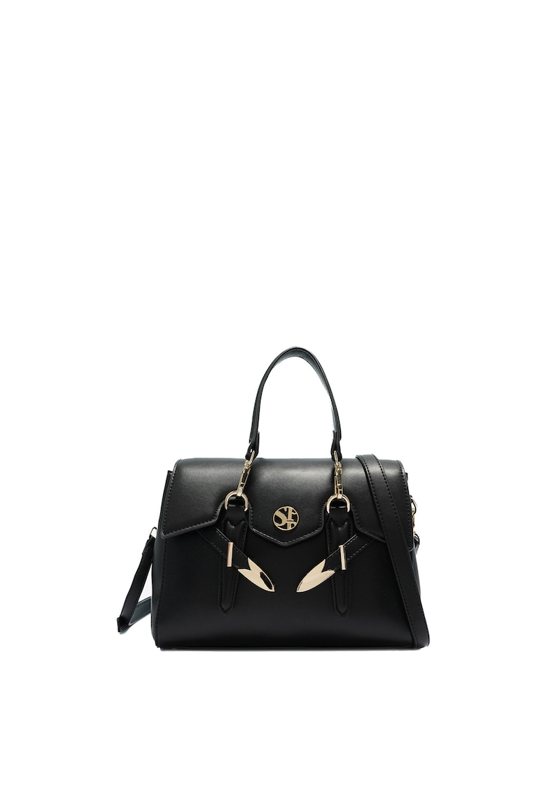 SECRET PON PON. - Geanta din piele ecologica cu maner si bareta detasabila Valoria