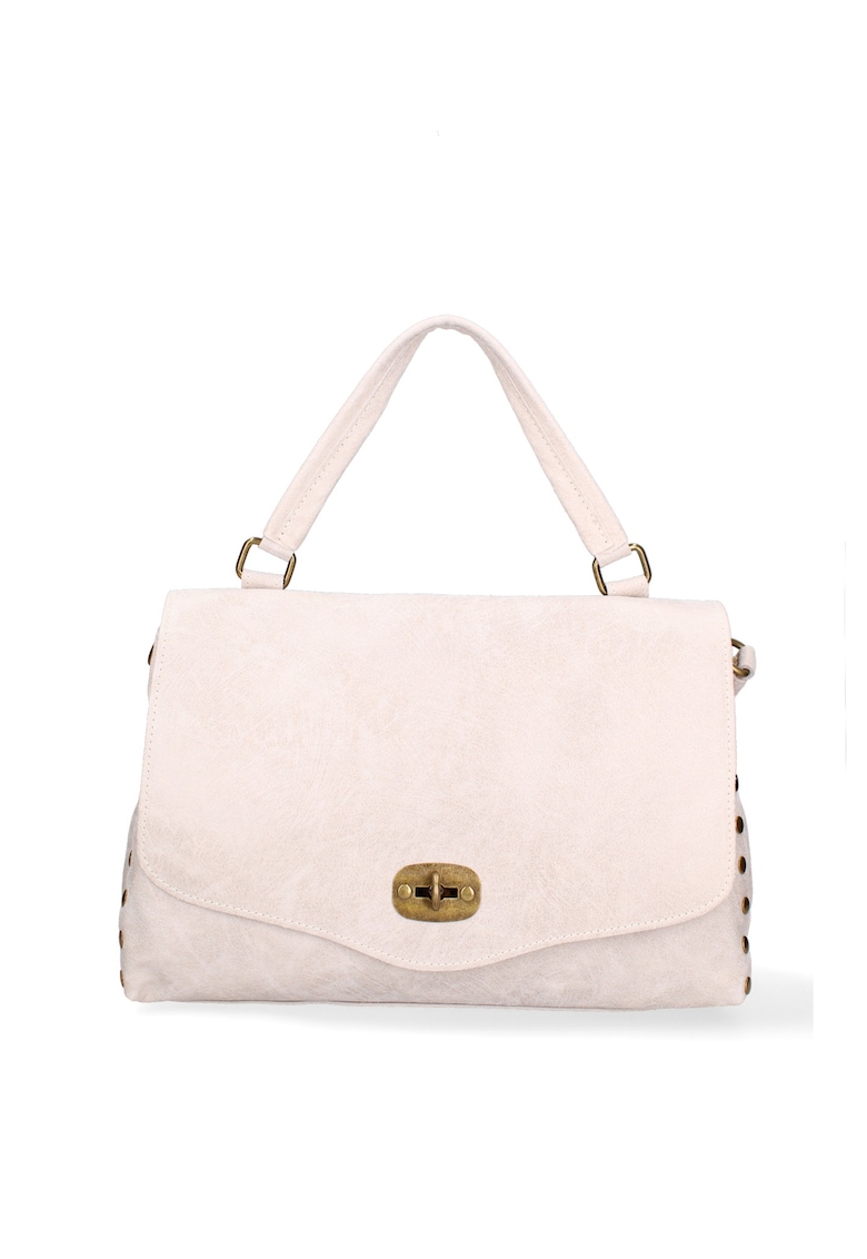 Geanta din piele cu bareta de umar si inchidere cu clapa Silvana Prime