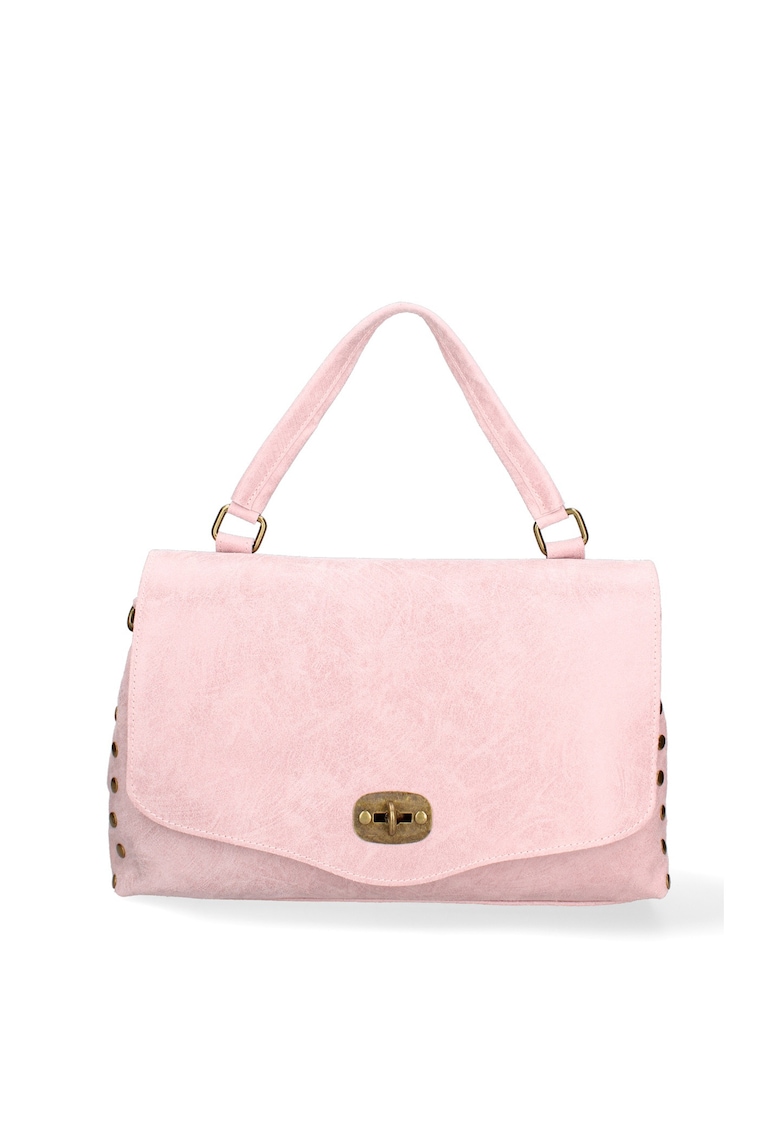 Geanta din piele cu bareta de umar si inchidere cu clapa Silvana Prime