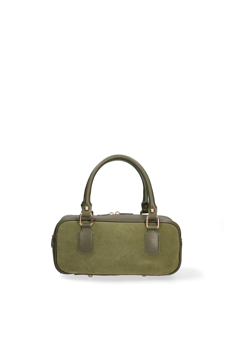 Geanta din piele si piele intoarsa cu maner Seraphina Elite