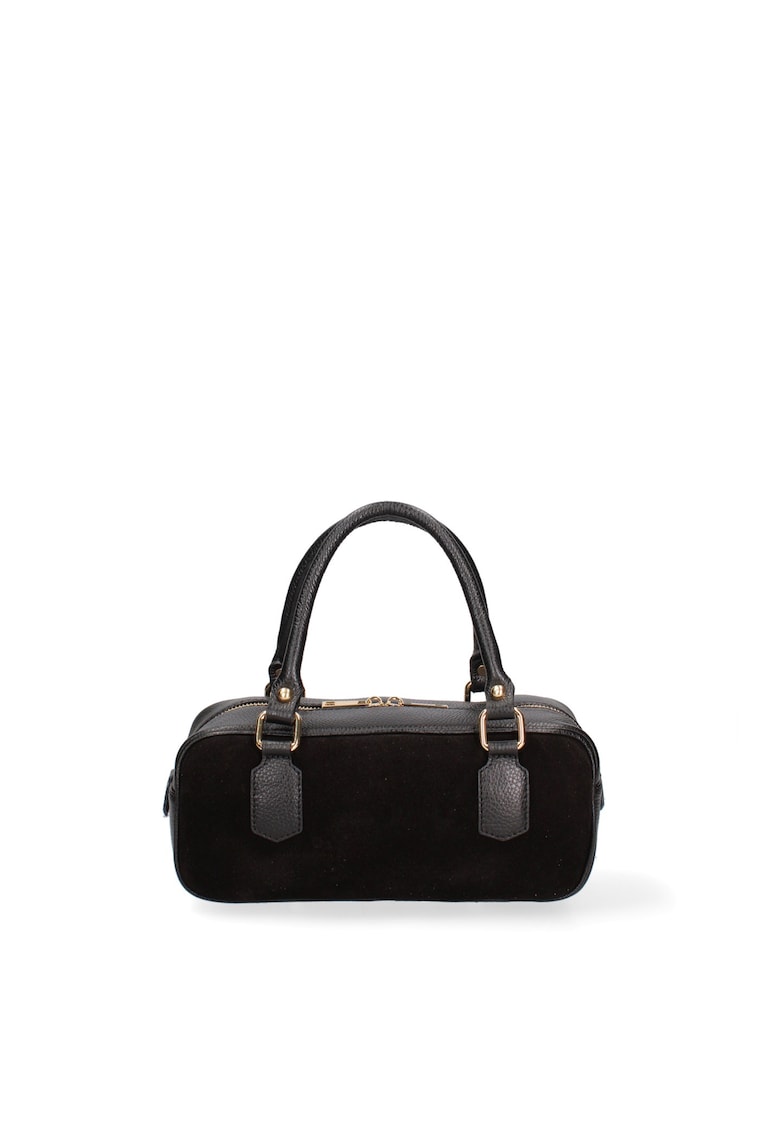 Geanta din piele si piele intoarsa cu maner Seraphina Elite