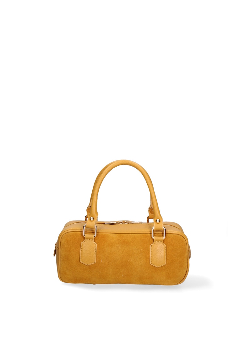 Geanta din piele si piele intoarsa cu maner Seraphina Elite