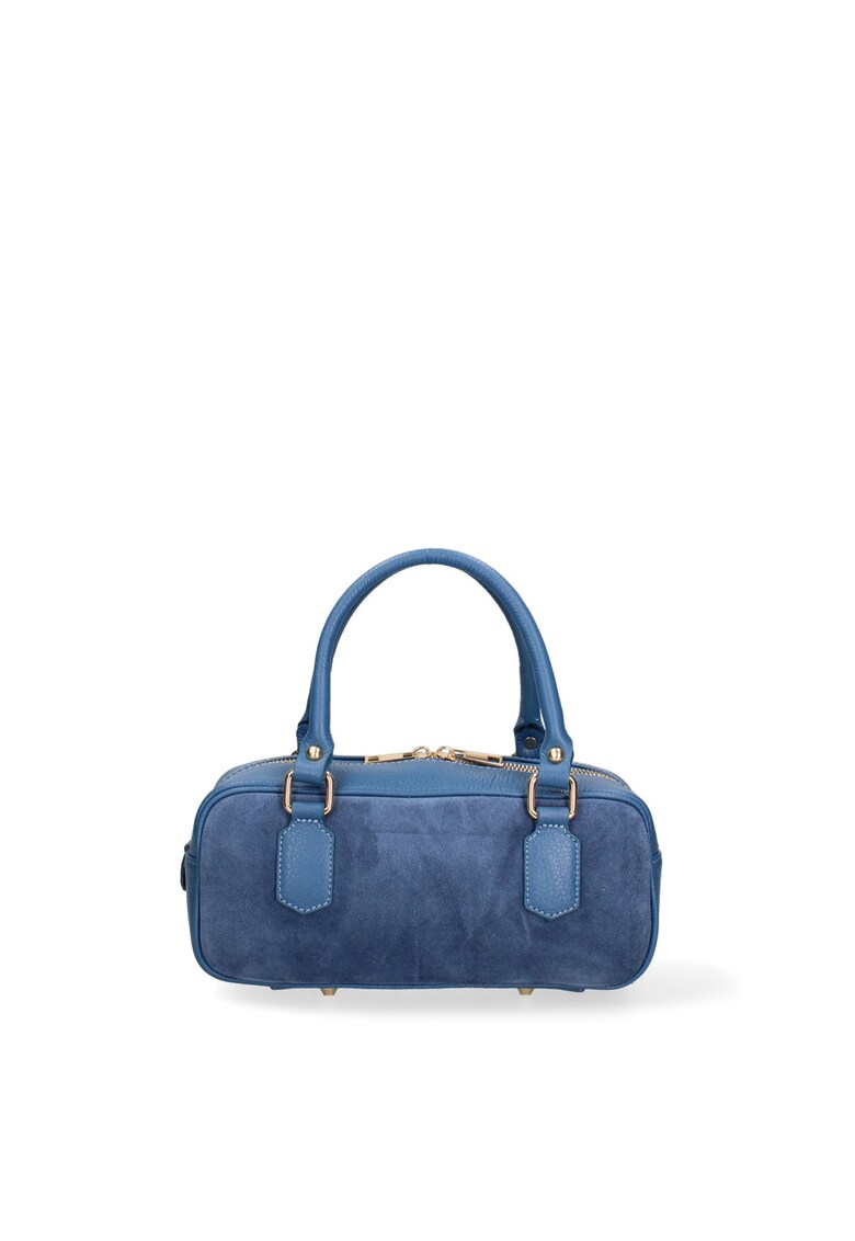 Geanta din piele si piele intoarsa cu maner Seraphina Elite