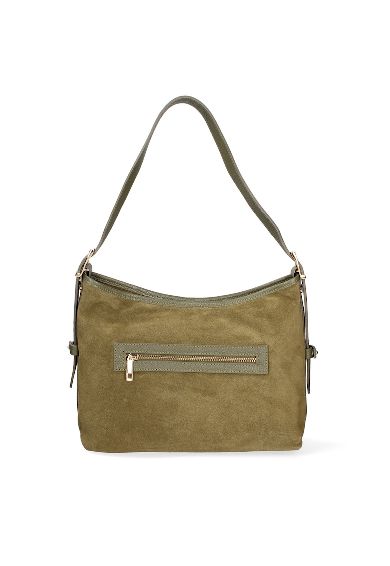 Geanta de piele intoarsa cu bareta de umar Araminta Pro Geanta de piele intoarsa cu bareta de umar Araminta Pro