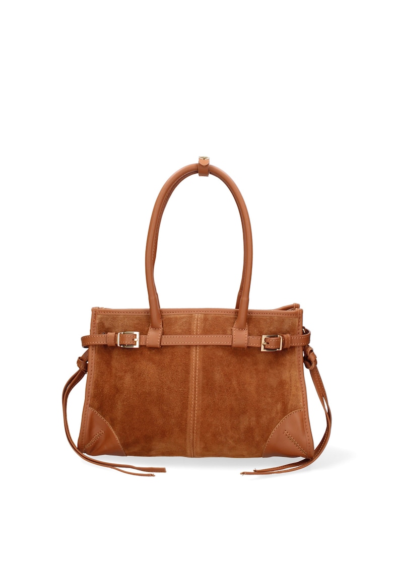 Geanta de piele intoarsa cu bareta de umar Novara Ultra Geanta de piele intoarsa cu bareta de umar Novara Ultra