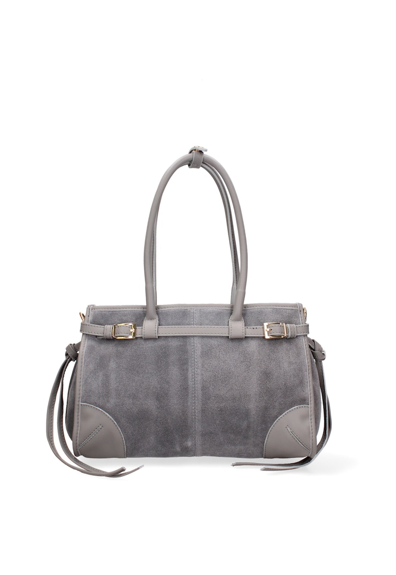 Geanta de piele intoarsa cu bareta de umar Novara Ultra Geanta de piele intoarsa cu bareta de umar Novara Ultra