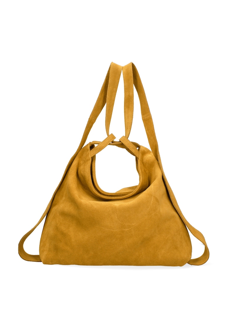 Geanta hobo din piele intoarsa Silvana