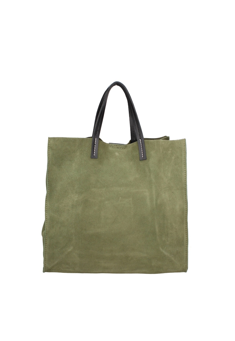 Geanta tote din piele intoarsa cu etui detasabil Novara Lux