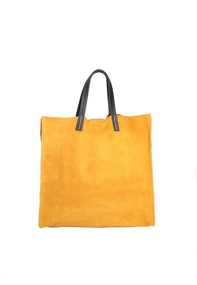 Geanta tote din piele intoarsa cu etui detasabil Novara Lux