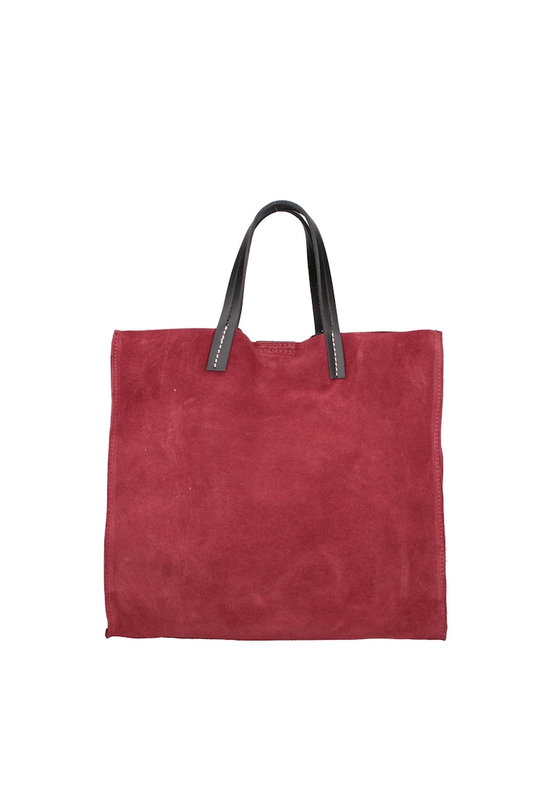 Geanta tote din piele intoarsa cu etui detasabil Novara Lux