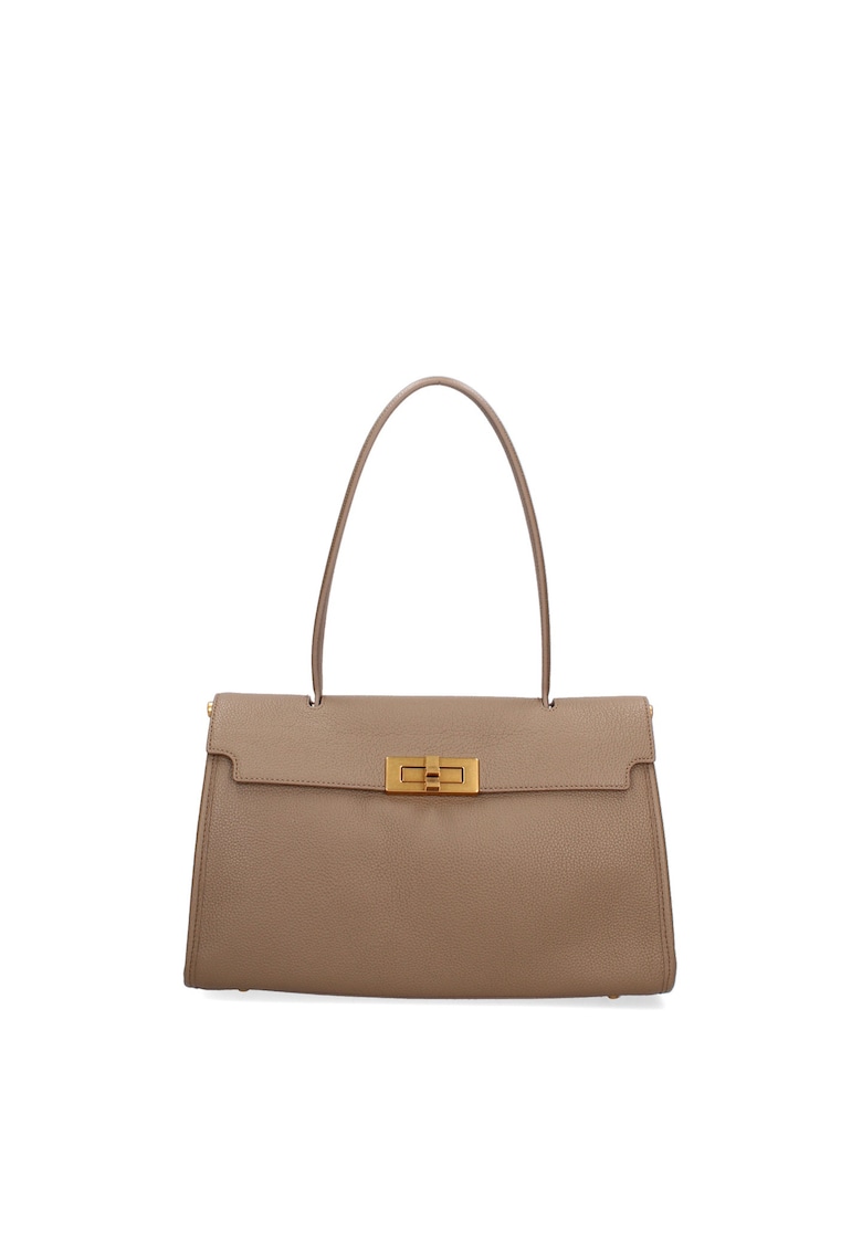 Geanta tote din piele Fiorenza - Maro taupe