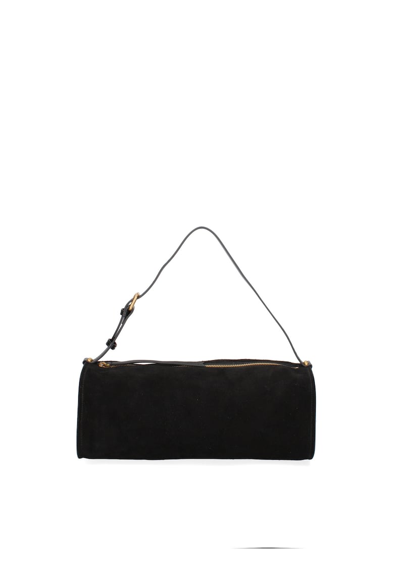 Geanta baguette din piele intoarsa Valoria Chic