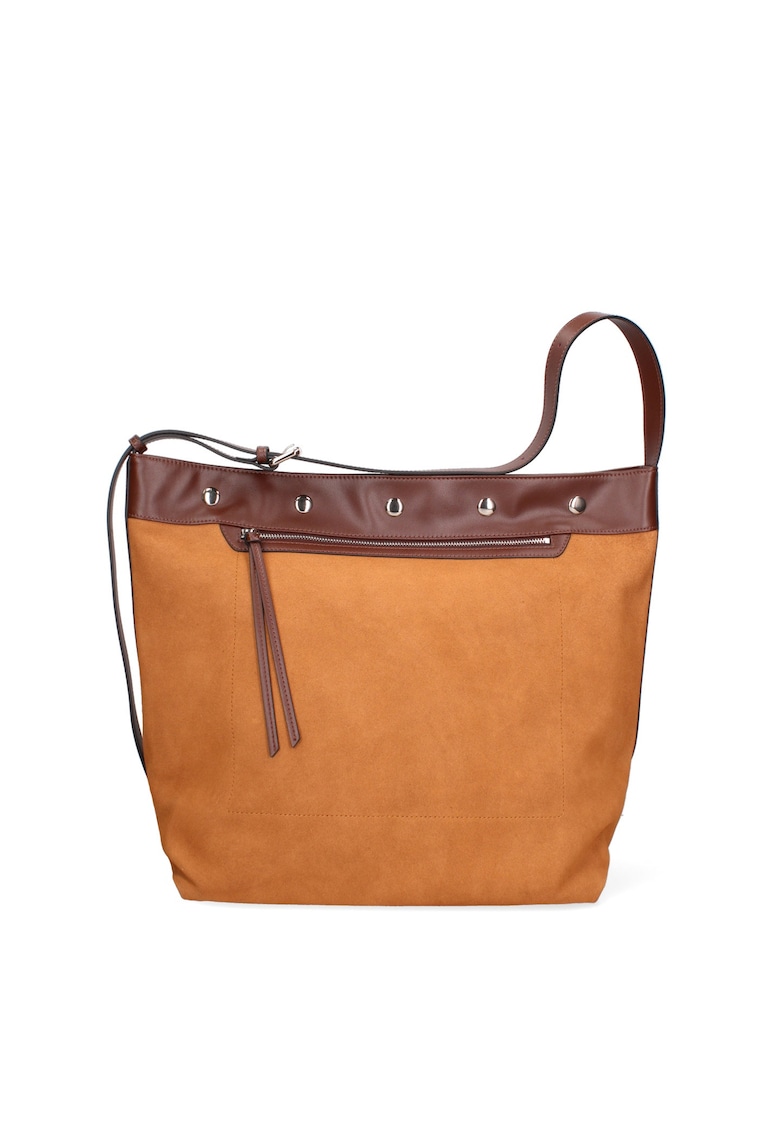 Geanta din piele intoarsa cu bareta de umar Ardenza