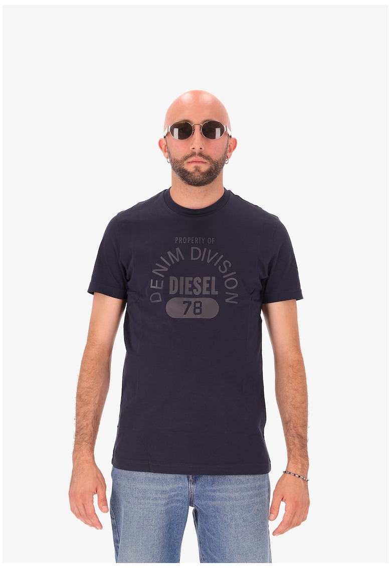 Tricou cu imprimeu logo - Albastru