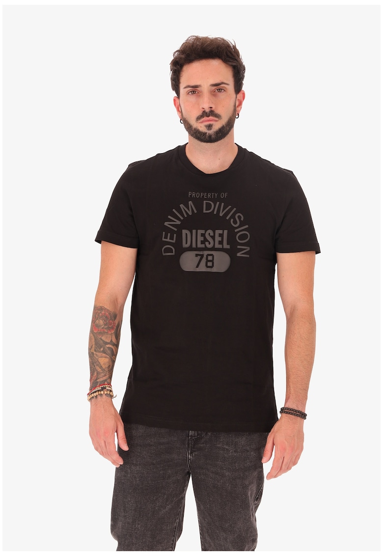 Diesel Tricou cu imprimeu logo - Negru