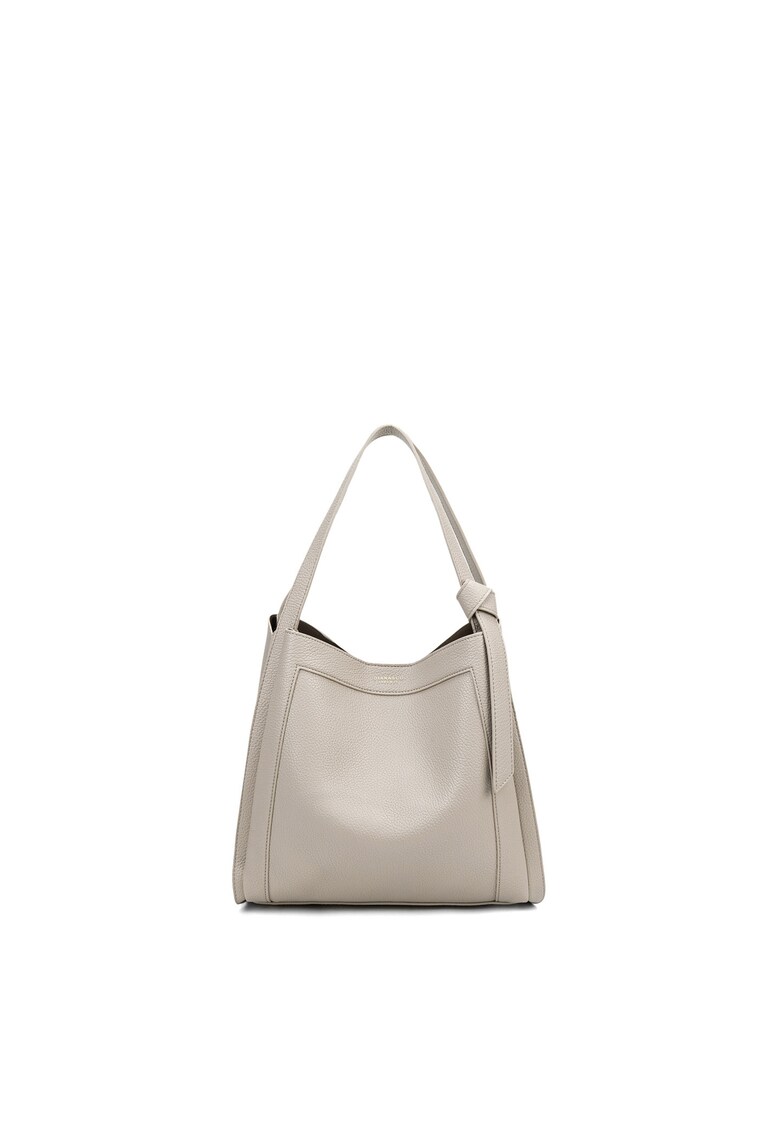 Geanta uni de piele ecologica cu maner Erisia Lux - Bej