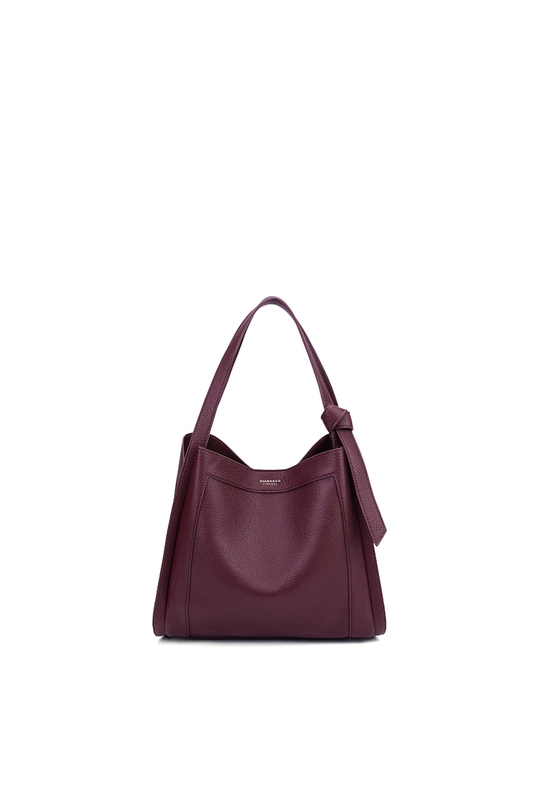 Geanta uni de piele ecologica cu maner Erisia Lux - Visiniu