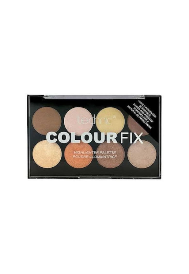 Paleta Profesionala cu 8 Iluminatoare Pudra  Colour Fix Highlighter Palette - 15.6g729