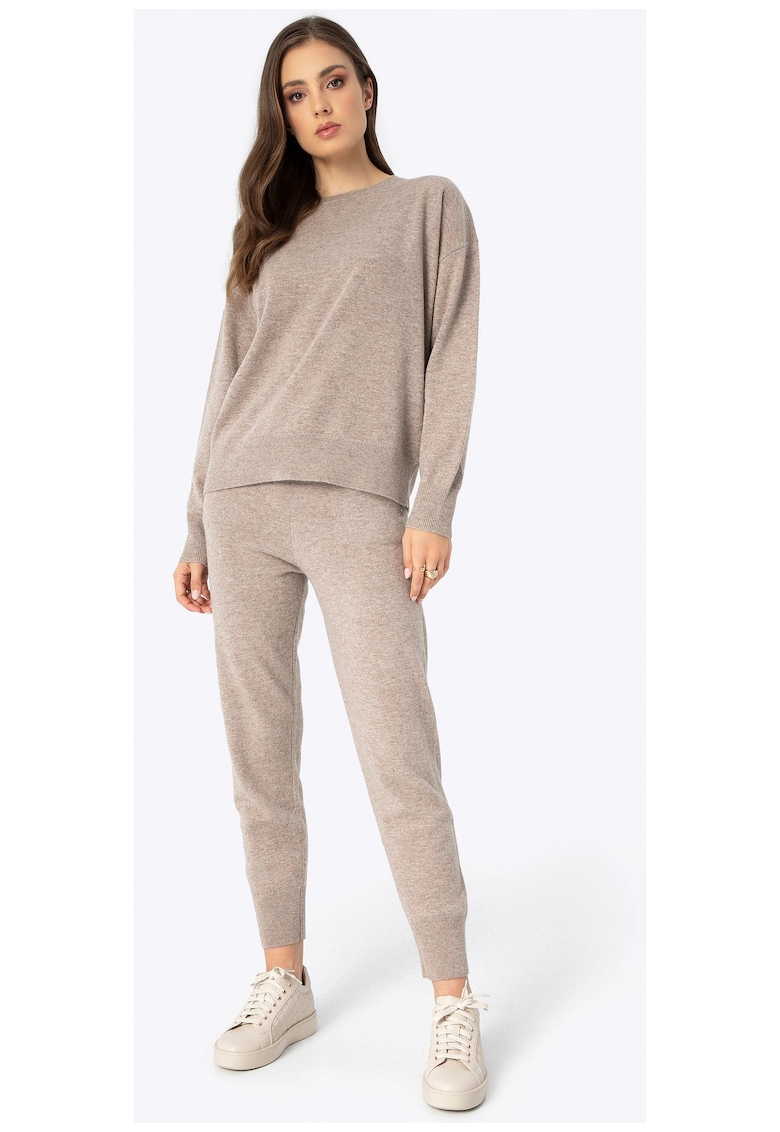 Wittchen Set de haine dama - pulover si pantaloni jogger - lana - bej