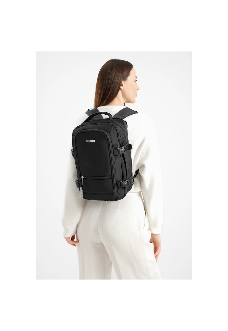 Wittchen Rucsac multifunctional 2 in 1 compartiment laptop - poliester - negru