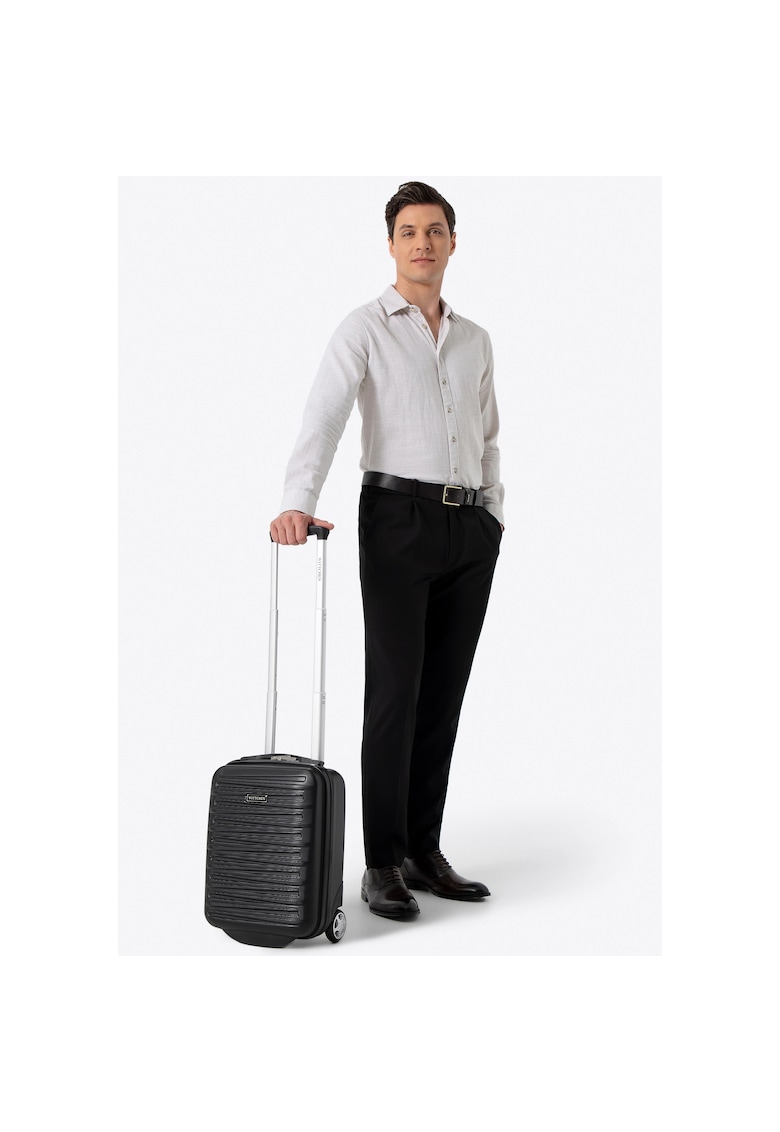 Troler Skyspeed Line - 40x30x20 cm - ABS - compact - negru - set disponibil