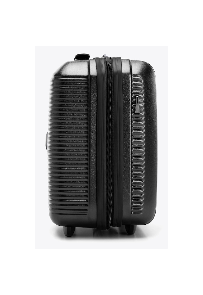 Cosmetice necesar de calatorie - polikarbon - design modern - negru - 30x20x10cm