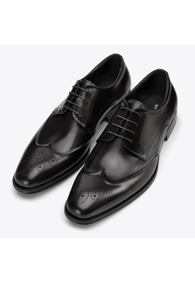 Wittchen Pantofi barbatesti model perforatii - piele naturala - negru