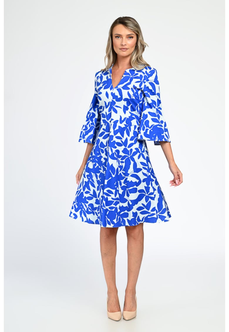 Rochie de zi florala bumbac Victoria