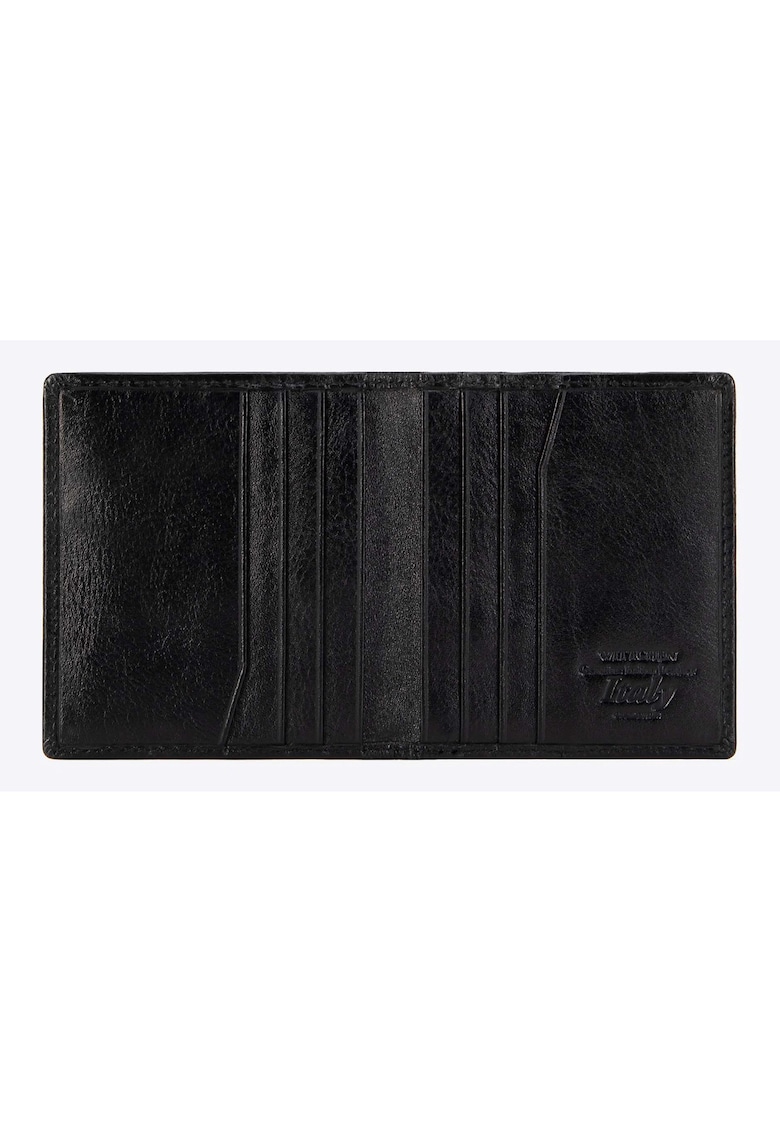 Etui din piele pentru carduri colectia Italy - 9x10cm - 9 locuri pentru carduri - negru