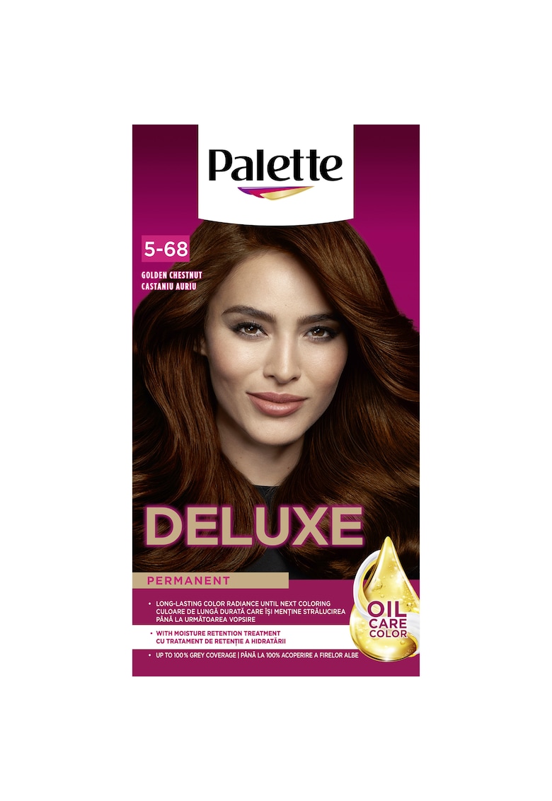 Vopsea de par permanenta  Deluxe 5-68 Golden Chestnut Vopsea de par permanenta  Deluxe 5-68 Golden Chestnut