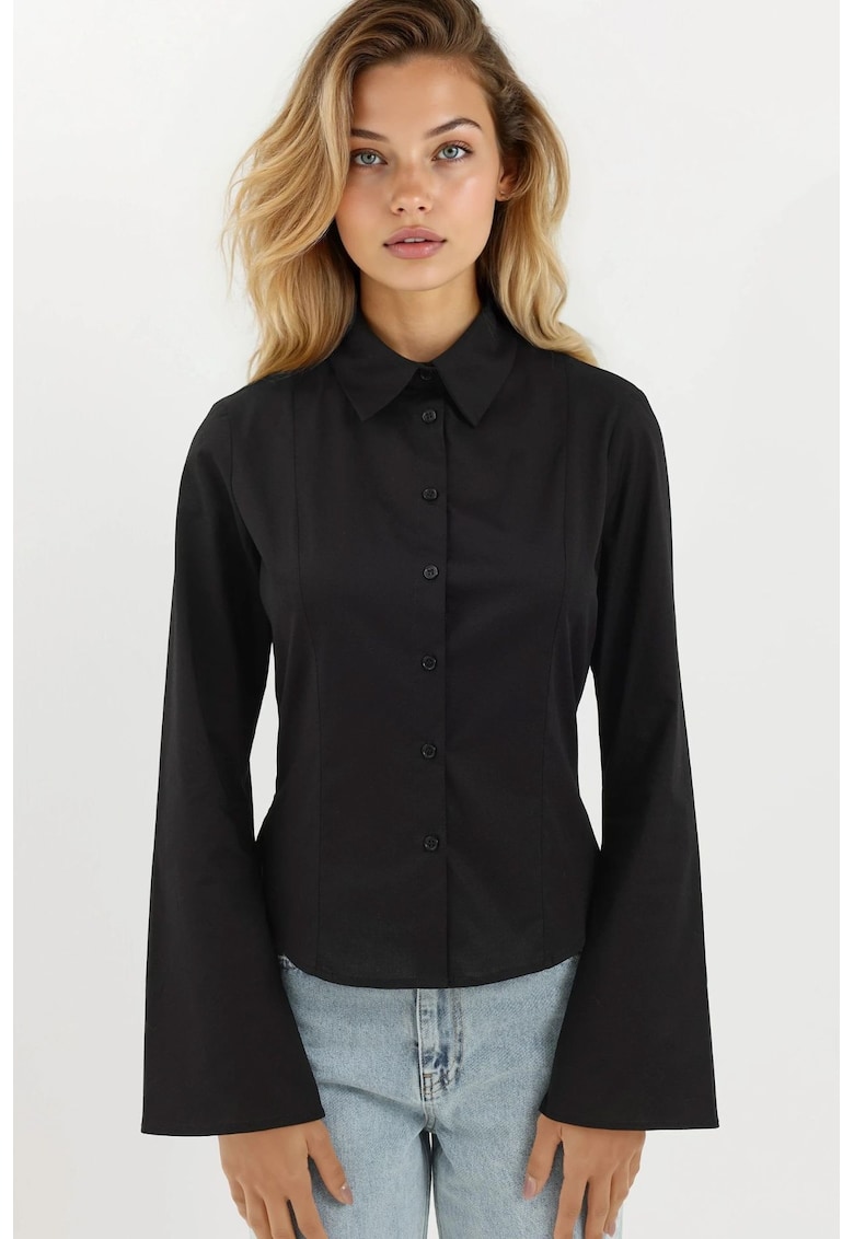 Camasa dama textil - Negru