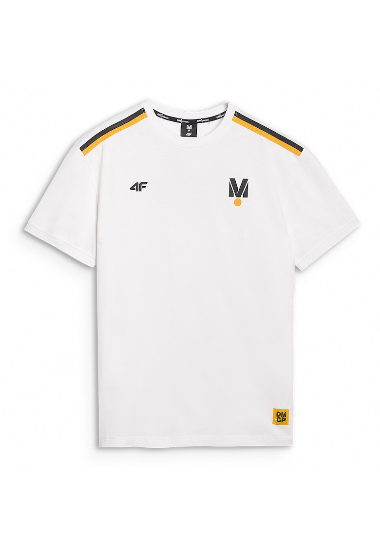 Tricou Drift Masters - bumbac - Alb/Negru/Galben