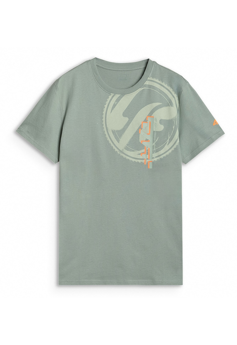 Tricou Barbati Sportstyle Kaki - 100% Bumbac - Imprimeu Motor