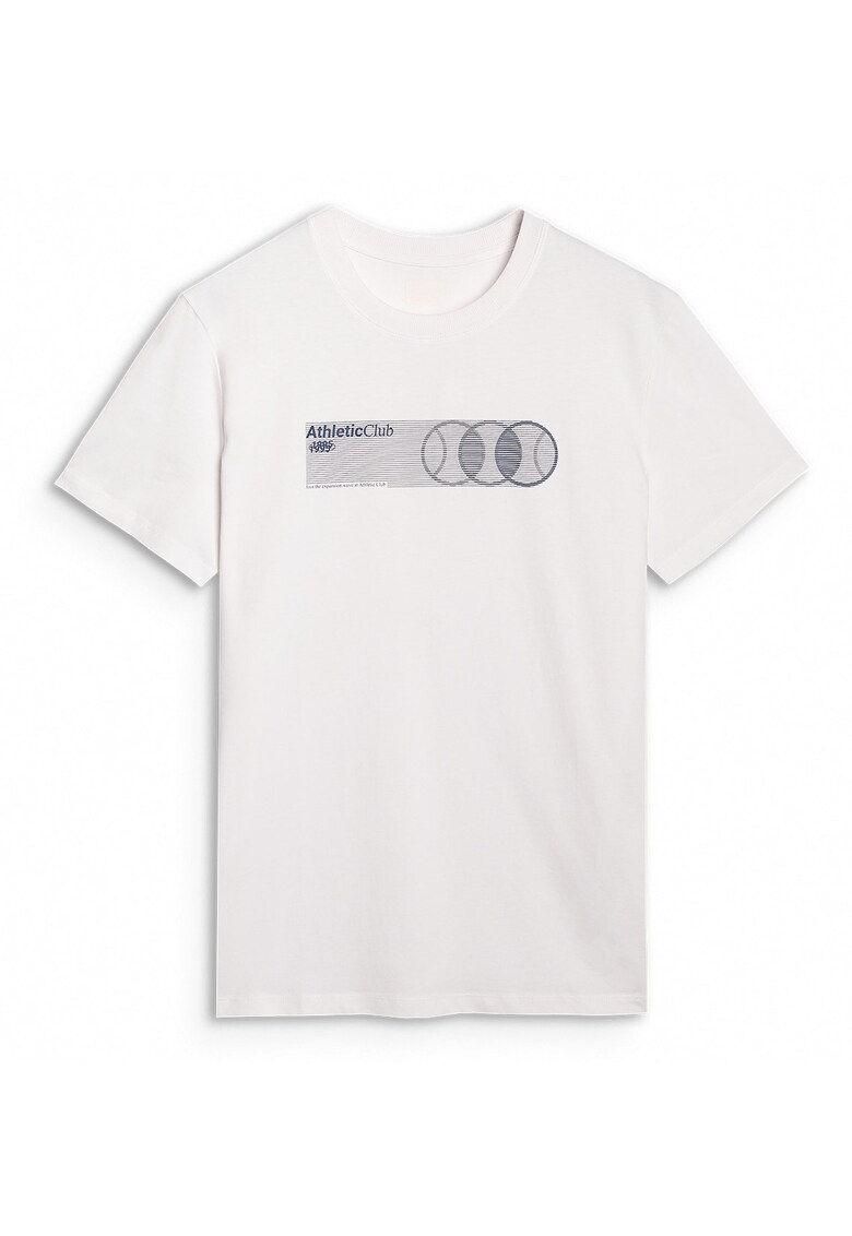 Tricou barbati 100% bumbac - Club alb